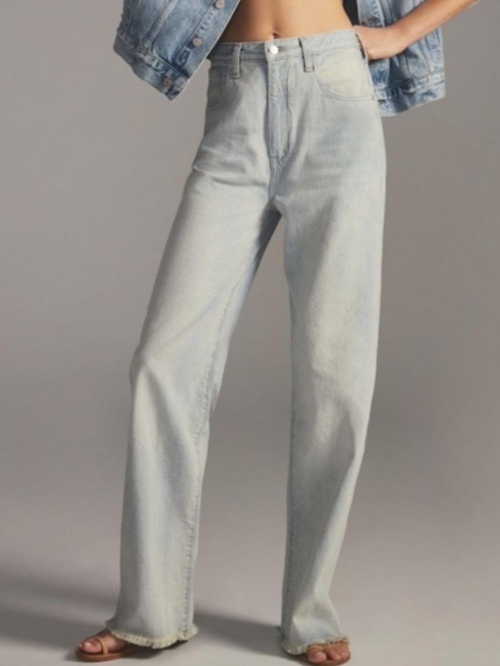 Anthropologie || Pilcro Joey High-Rise Relaxed Jeans Mermes Wash Light Blue 26